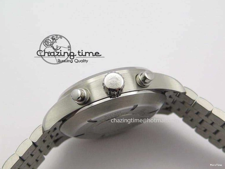 MIROTIME 0118 Pilot Chrono SS IW387809 ZF 1:1 Best Edition Silver Dial On SS Bracelet A Trendsetting 7327